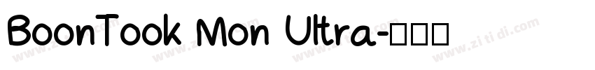 BoonTook Mon Ultra字体转换
